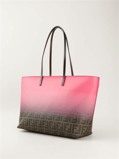 fendi zucca tote pink